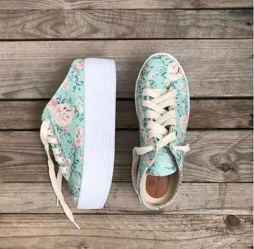 tenis mule floral
